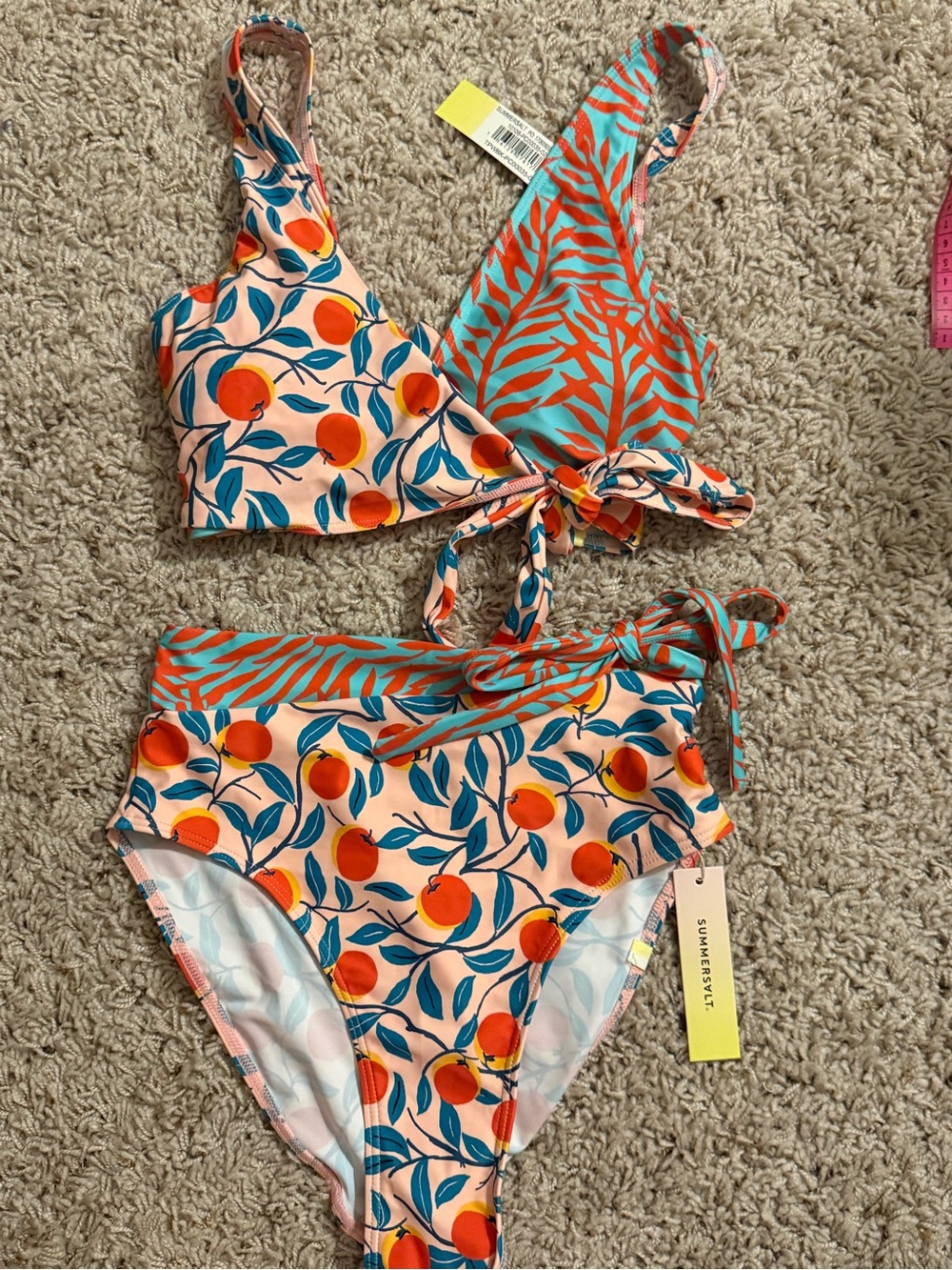 NWT DVF x Summersalt Perfect Wrap Bikini - Picture 5 of 12